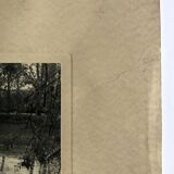 Georges lefebvre, reflets, photographie en n&b, vers 1930. signée à l'encre