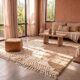 Traditional handmade natural wool rug 2/3 m
