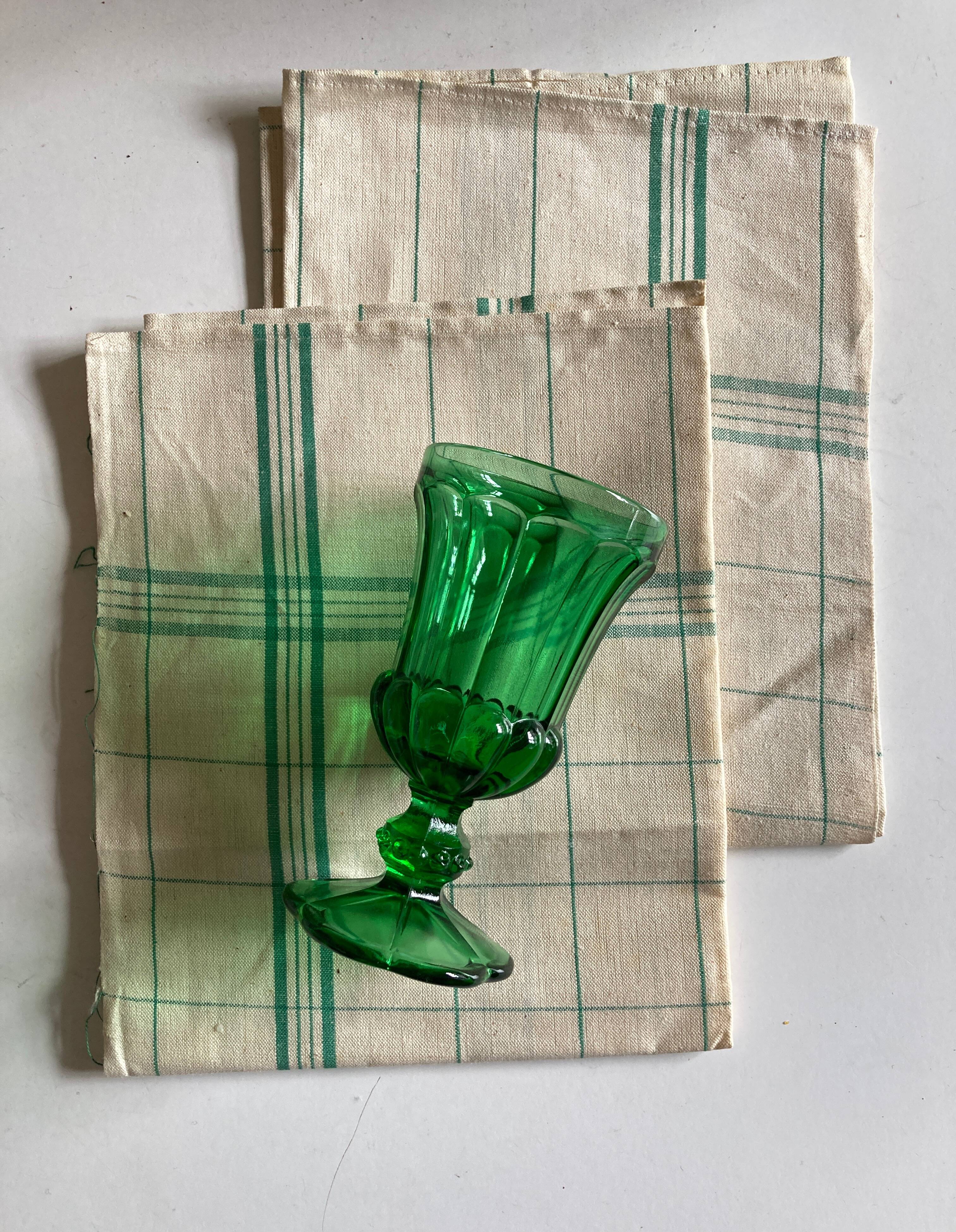 Set of 2 linen reserve towels 1960