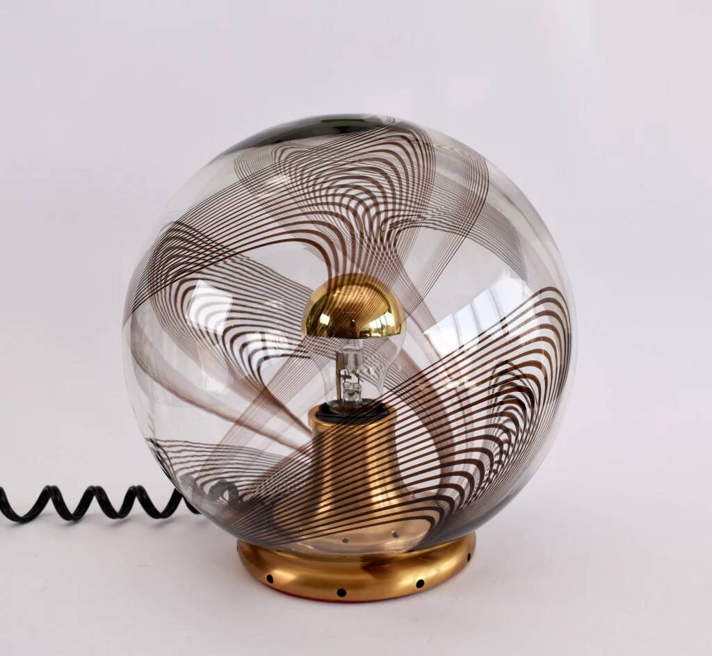 Mid-century Murano table lamp in the style of Lino Tagliapietra