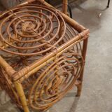 Cube rattan basket to lay