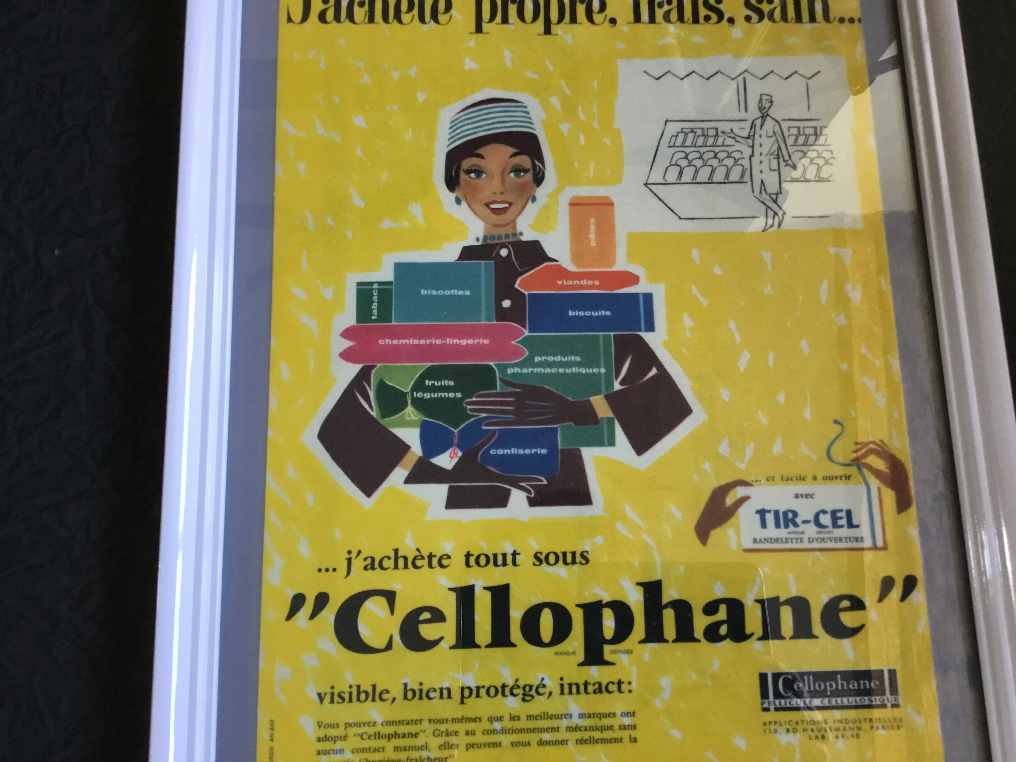 Vintage advertising frame