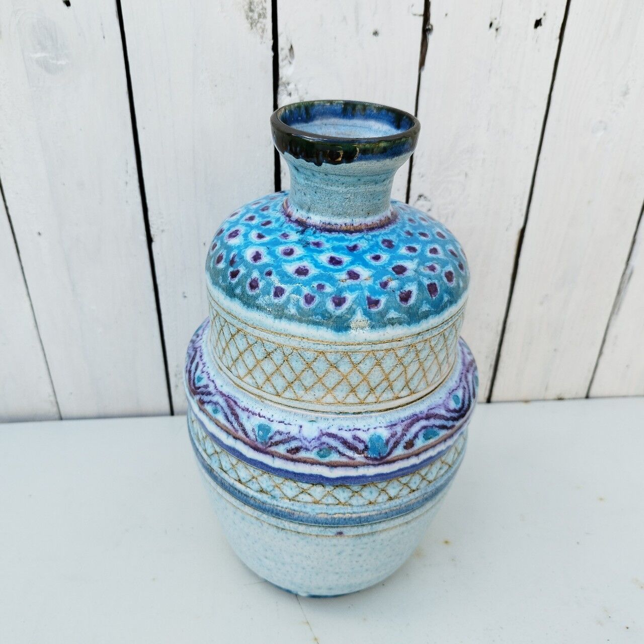 Ceramic lamp foot by Danuta Le Hénaff