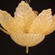 Set of 2 Rome, Murano Glass Gold\Orange Ceiling Light or Flush Mount, 1970s