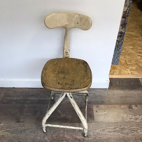 Chaise d'atelier Nicolle vintage