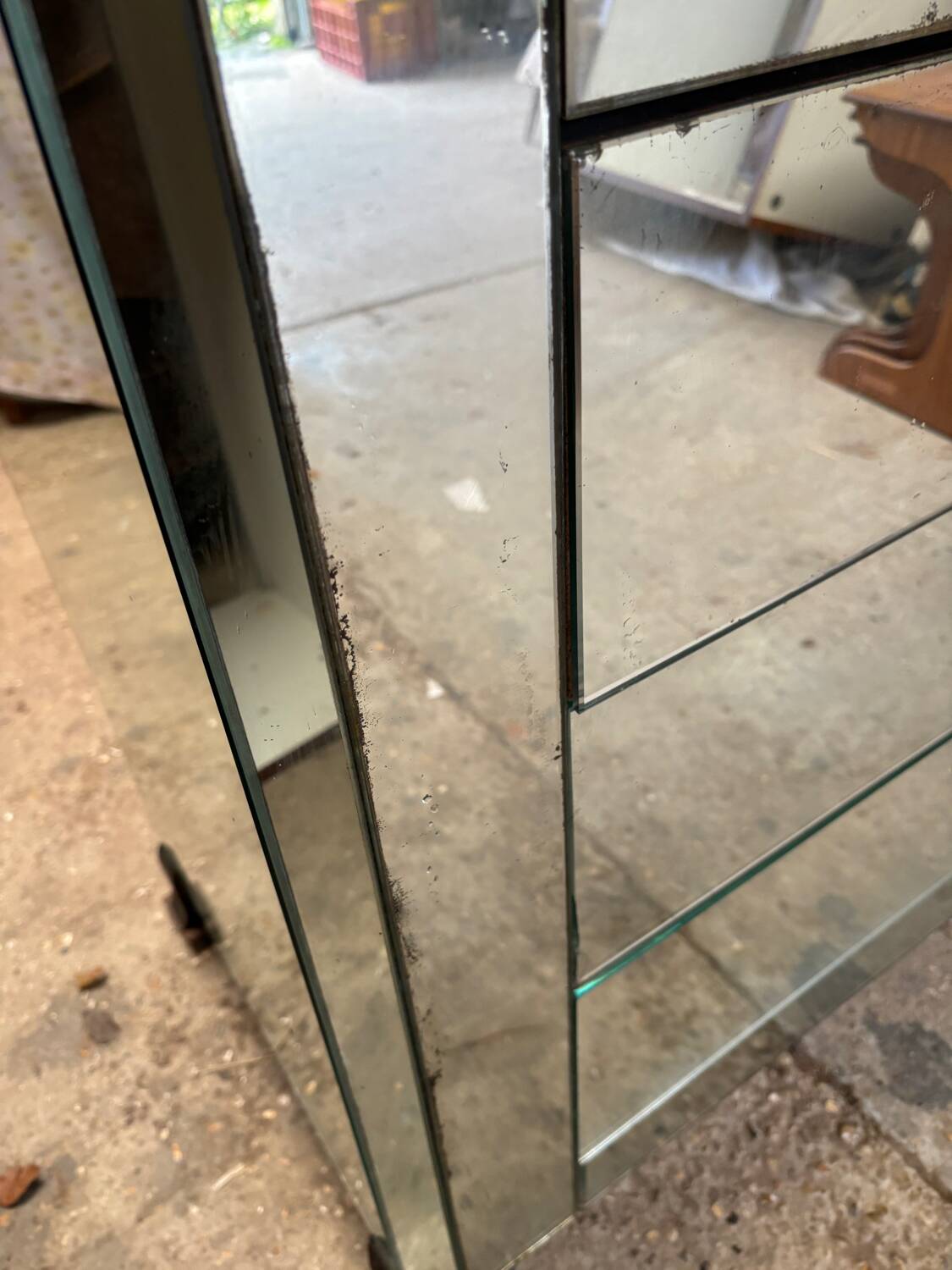 Art deco mirrored chest of drawers