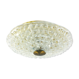 Scandinavian glass ceiling lamp by Carl Fagerlund for Orrefors, Sweden, 1960s