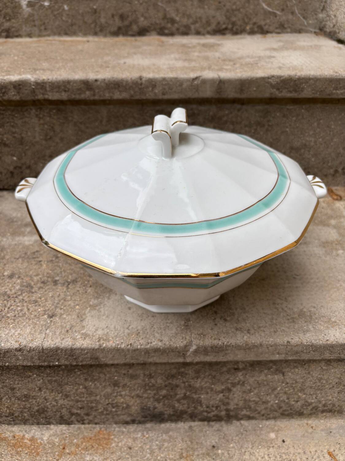 Art Deco Soup Tureen / Vegetable Dish – UML France Limoges – 1930s