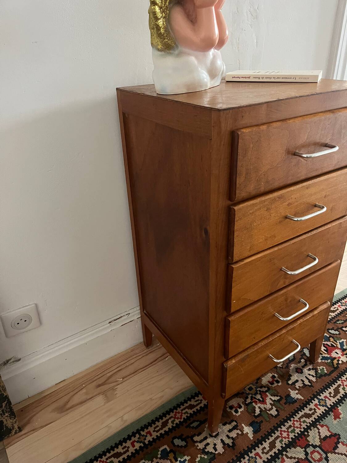 1950s oak chiffonier