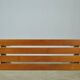 Vintage handmade robust slatted BENCH, Netherlands 1970s