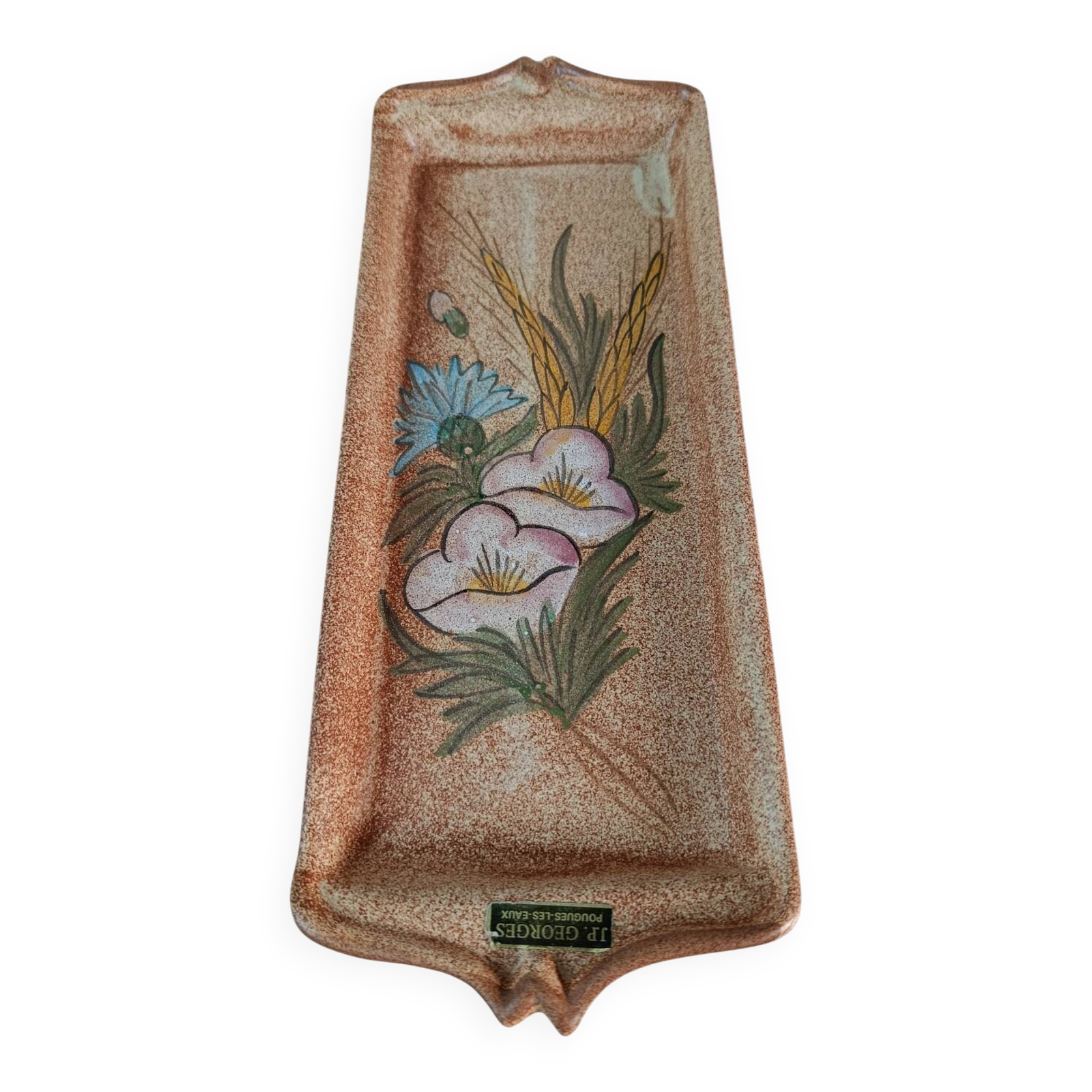 Cake dish in stoneware from Pougues-les-Eaux