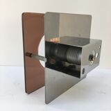 Wall lamp in smoked plexi 70s