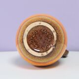 Brown & orange West Germany vase