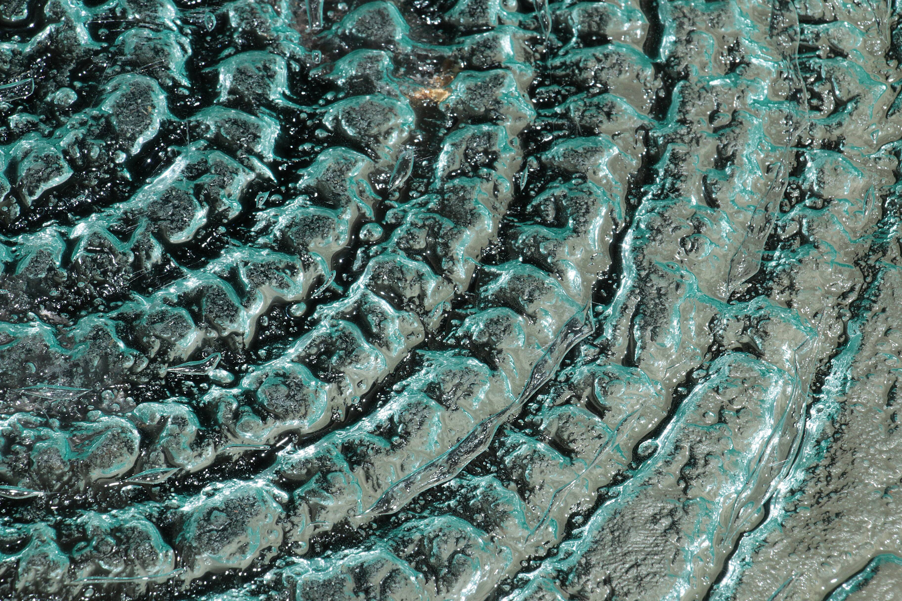 Sculptural glass coffee table by Heinz Lilienthal 1970, Germany