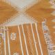 Pure wool handmade mustard and white Kilim rug 80x160cm