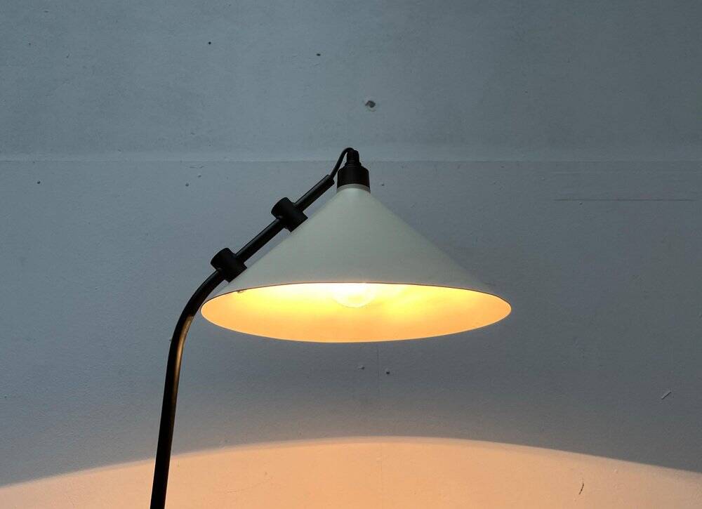 Modern minimalist Danish floor lamp from the mid-century, 1960s.