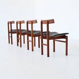Inger Klingenberg dining chairs teak France & Son Denmark 1960