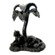 Black panther Art Deco candlestick