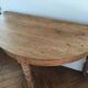 Console ancienne demi lune bois
