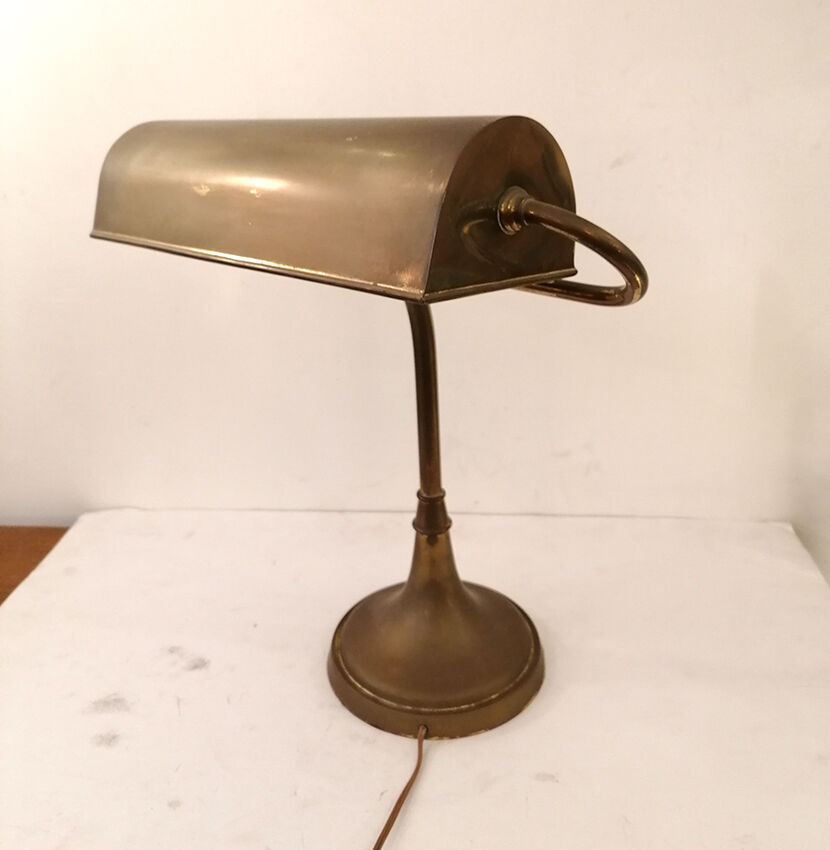 Banker office lamp, notary, piano, copper, 1940