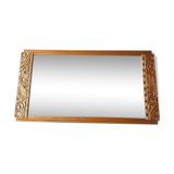 Mirror in wood and gilded stucco 50x28cm