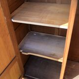Modernist wardrobe in solid oak 1950