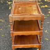 Serving cart/dessert bar trolley on wheels with removable tray