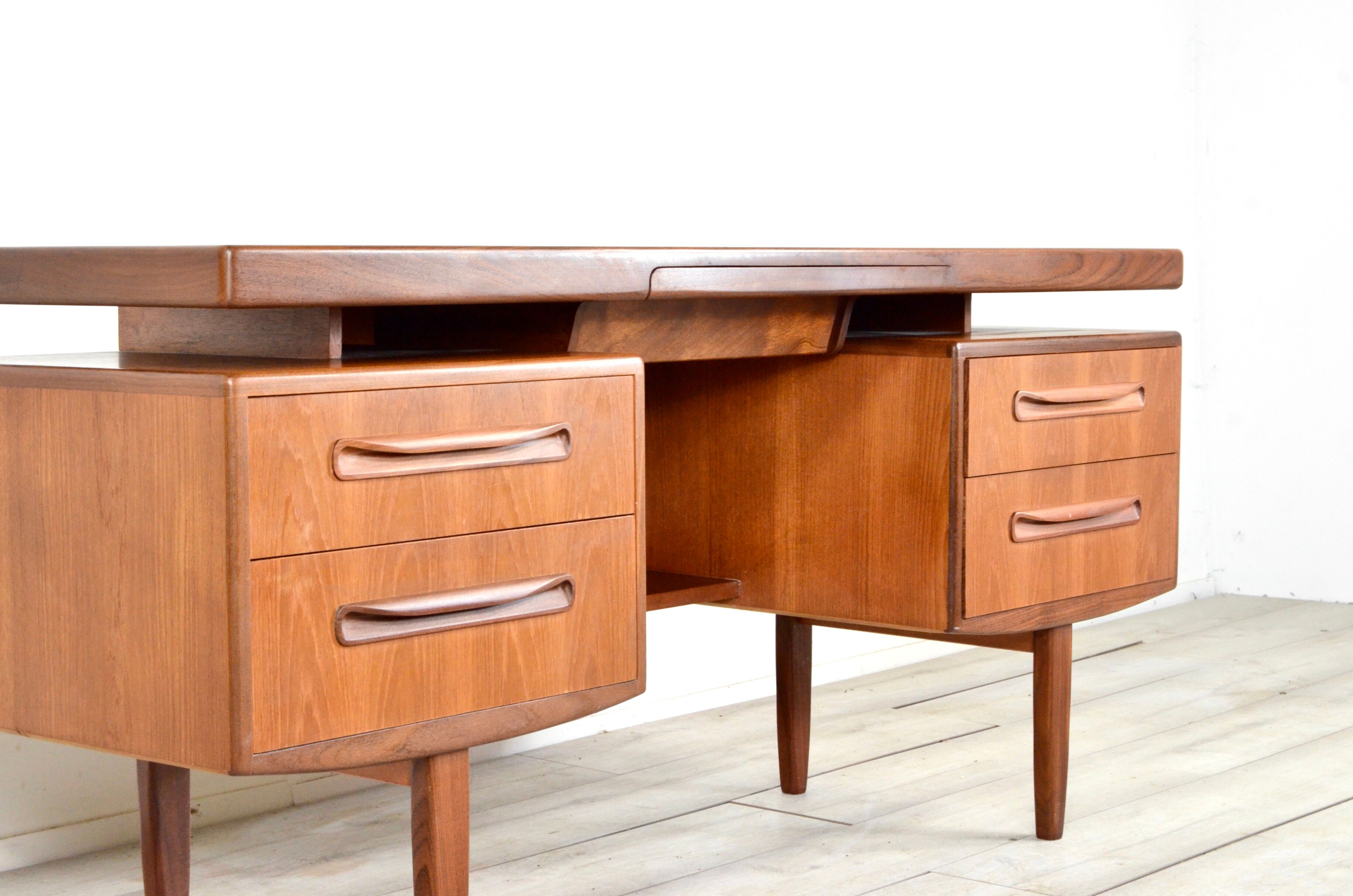 Danish style mid-century teak desk Kofod Larsen for G-Plan