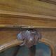 Curved showcase library carved wood 2 doors mahogany English style