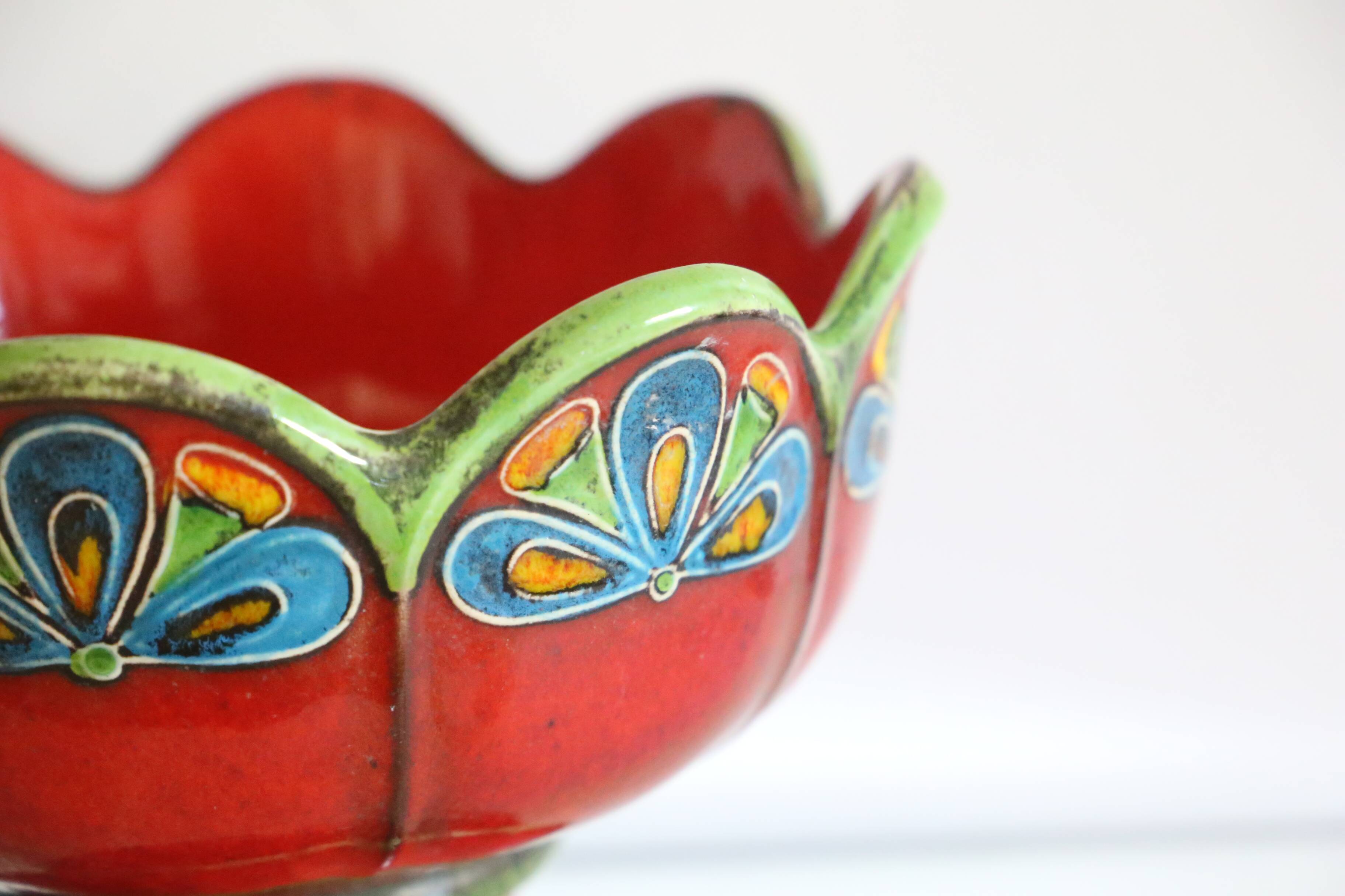 Coupe sur pied, pan keramik, allemand