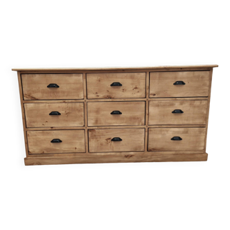 Professional furniture with nine solid wood drawers