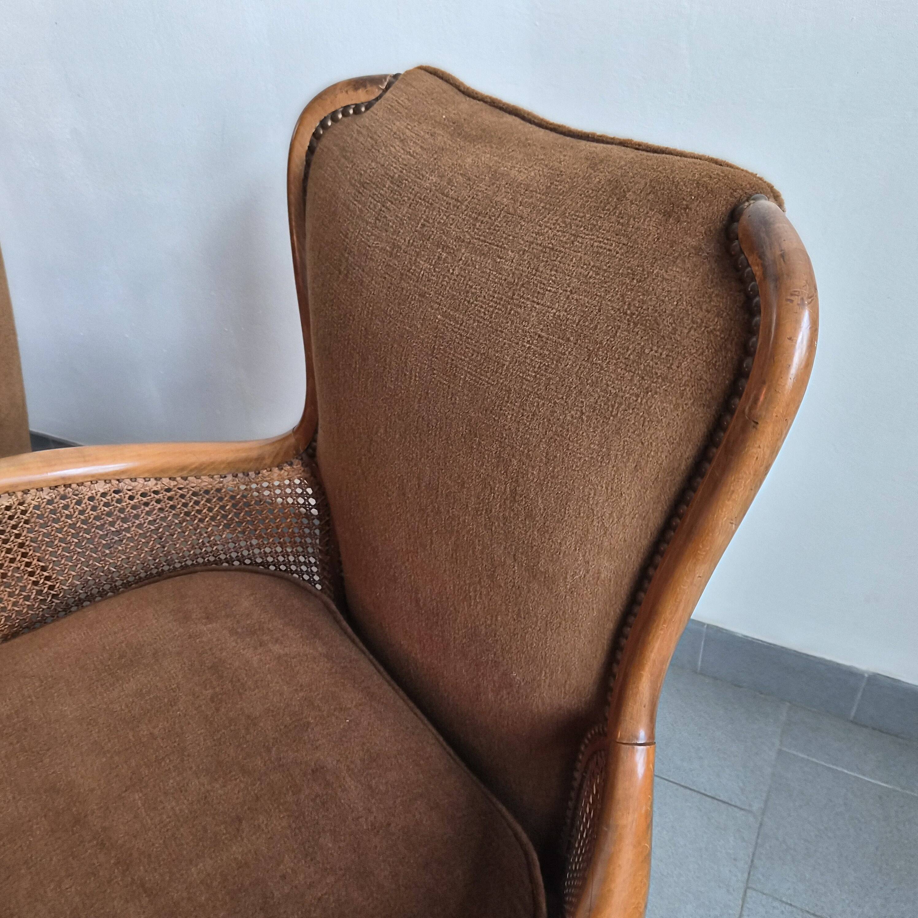 Paire de bergères vintage