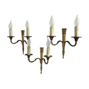set de 3 appliques antique