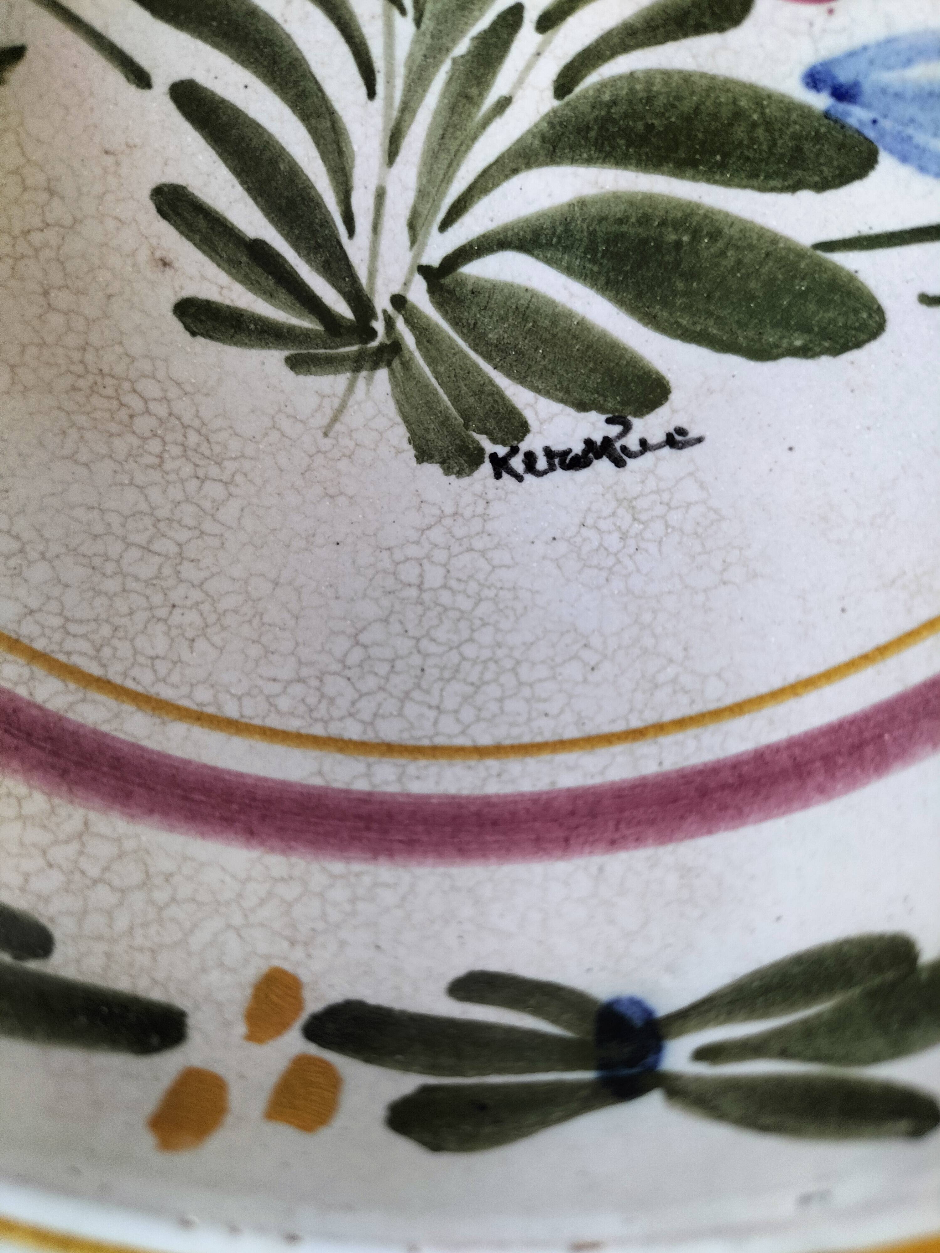 Small bowl Keraluc Quimper – hand-painted floral decoration