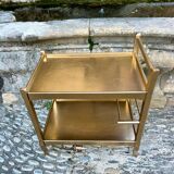 Golden serving tray