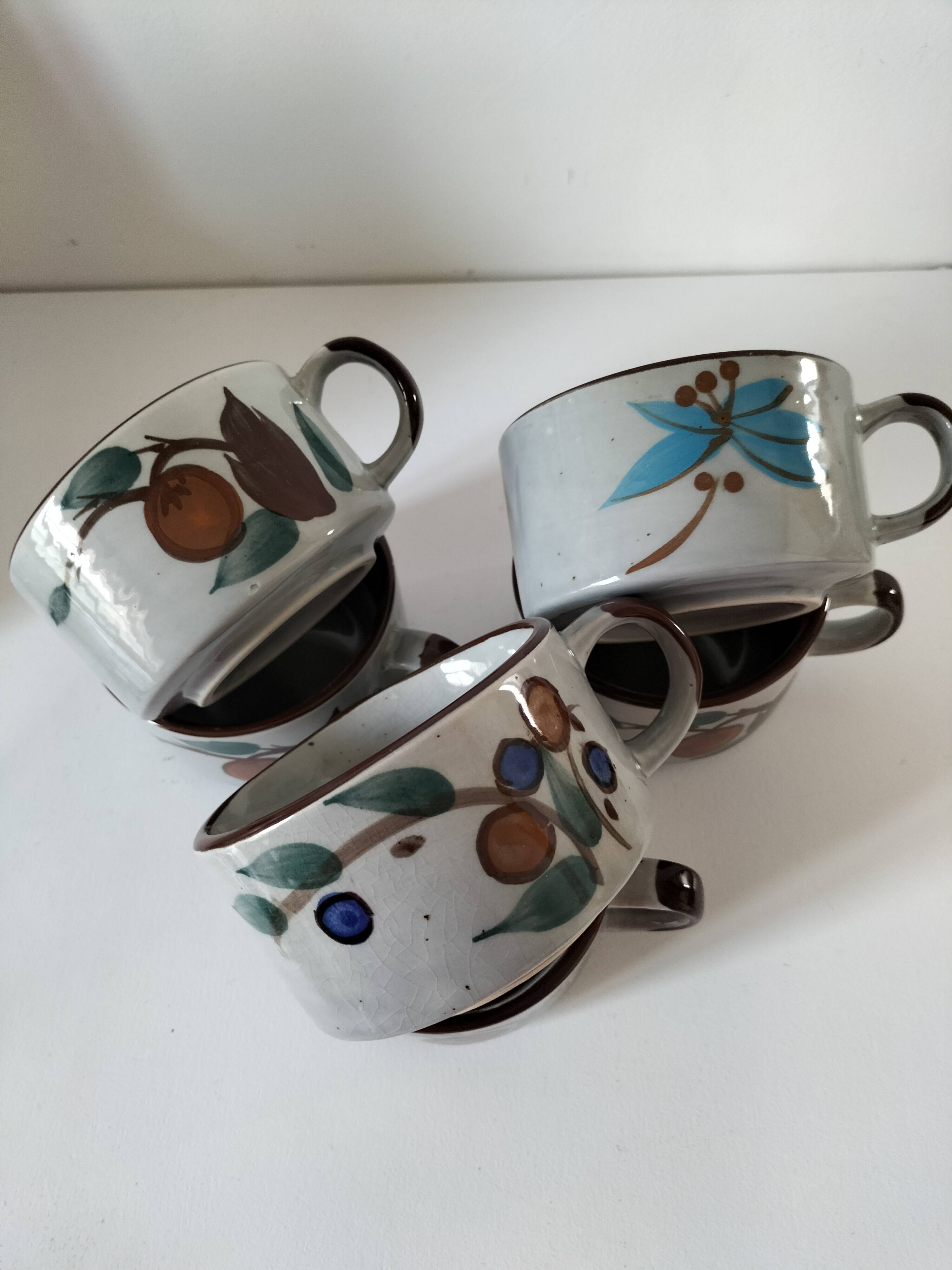 Large stoneware mugs