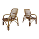 Set of Italian Bamboo Armchairs, 1970s