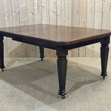 English mahogany table from the 1930s with an extension