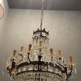 Italian crystal chandelier, 1940s