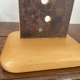 Vintage wood and metal lamp 47cm