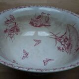 Saladier former earthenware butterflies Badonvilliers