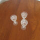 Set de 3 verres ancien cristal st Louis