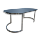 Dining Table in Chrome and Smoked Glass by Milo Baughman, 197