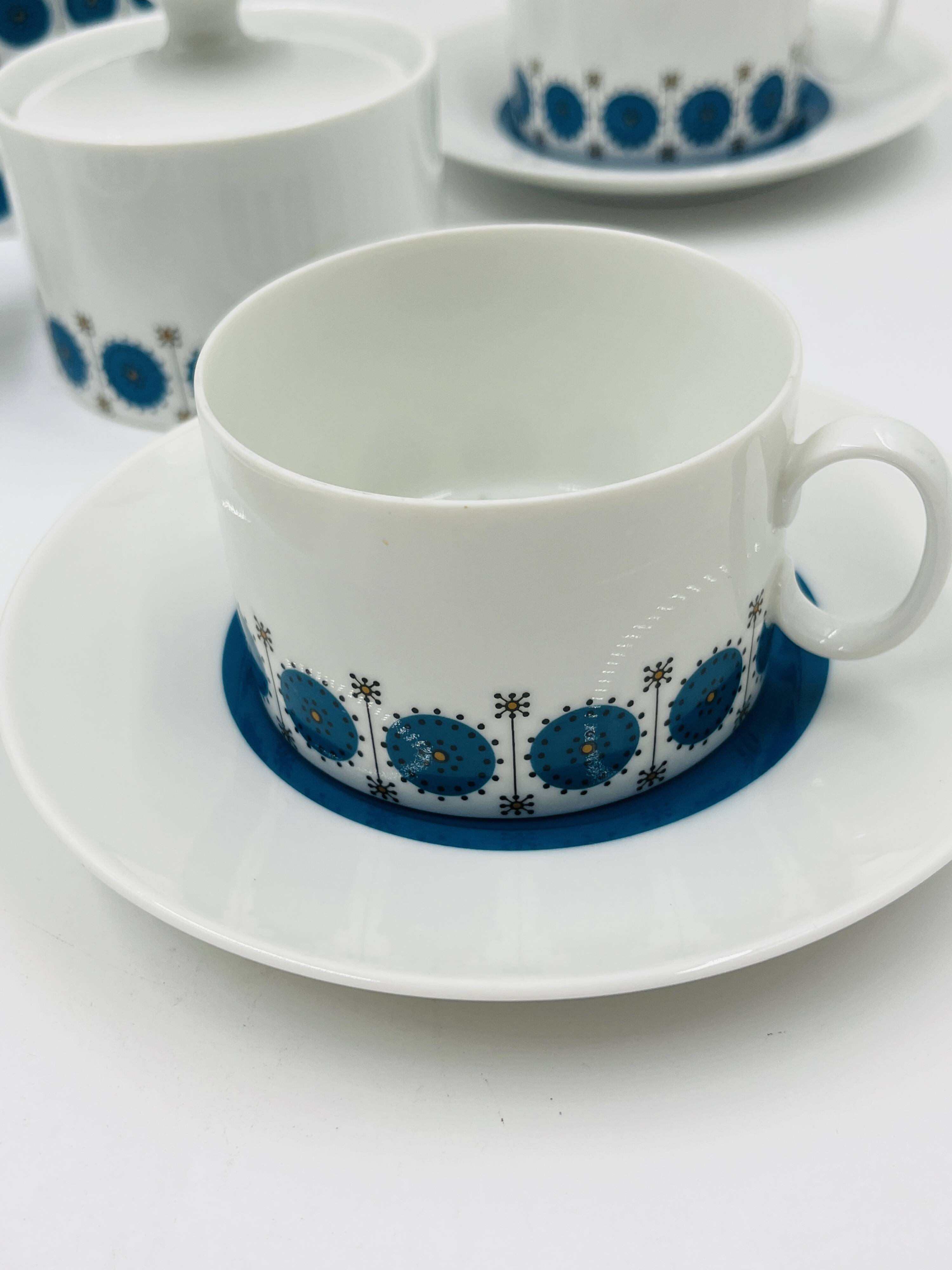 Service Café Porcelaine Thomas Germany Medaillon 70s