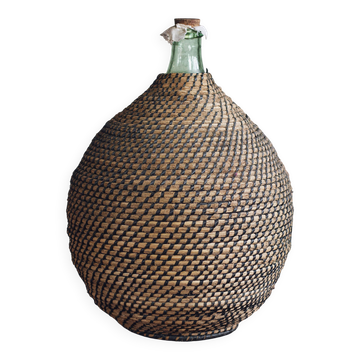 Dame-jeanne 50L recouverte de corde tressée