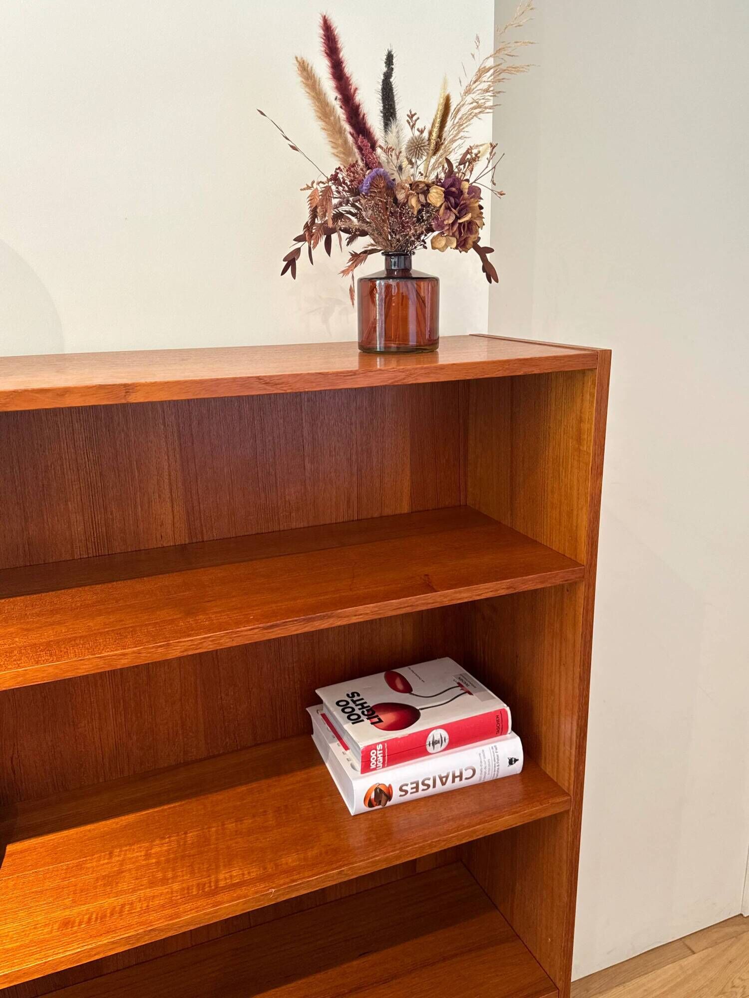 Vintage Scandinavian teak library "Liv"