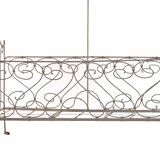 Folding child's bed with wrought iron canopy or romantic garden bench 19th
