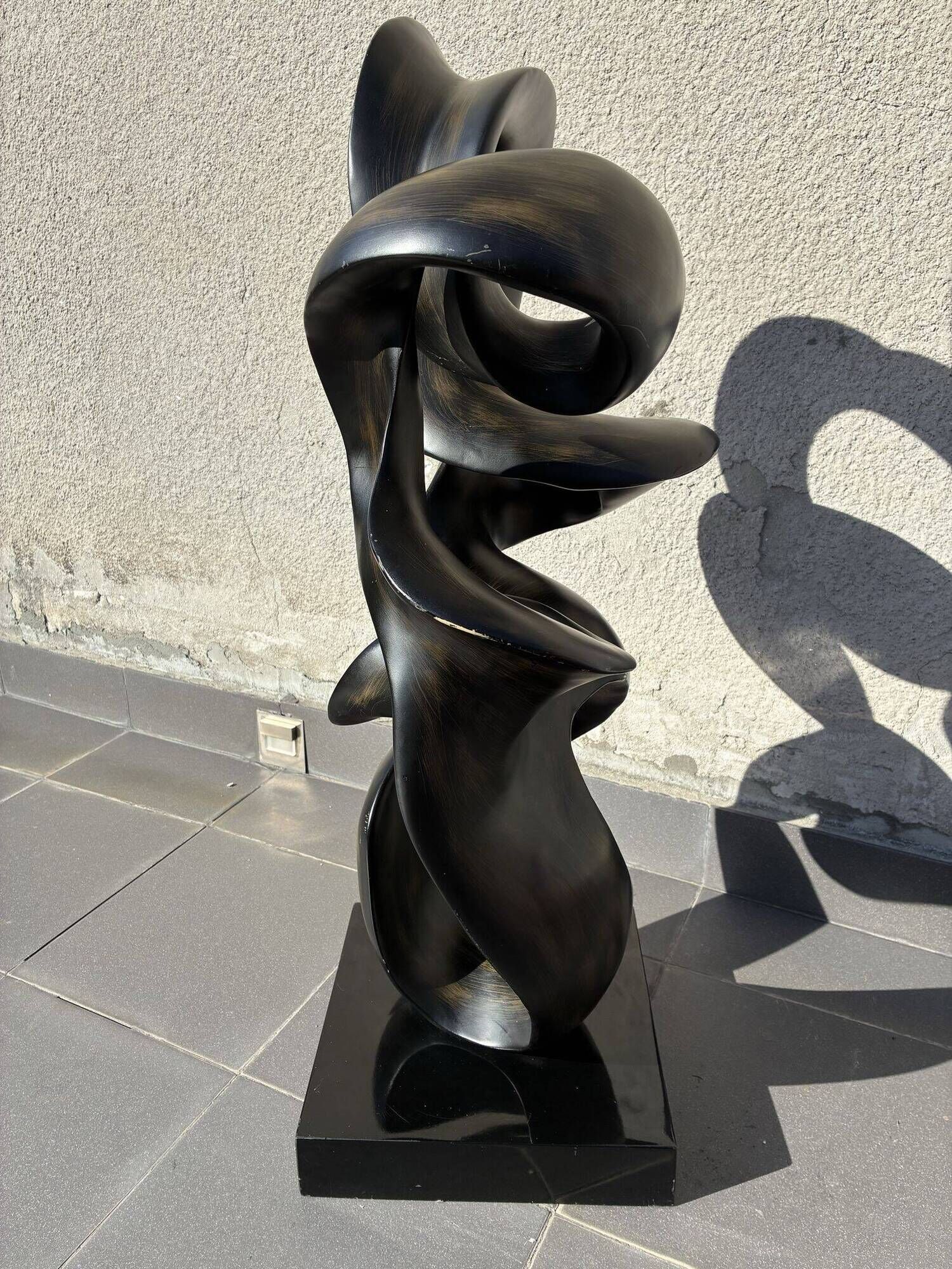 Large abstract resin sculpture, 1990s