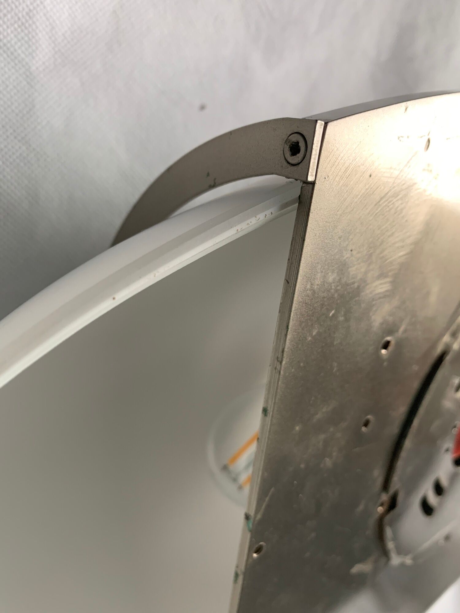 Italian wall lamp Vétri Murano Leucos in white frosted glass