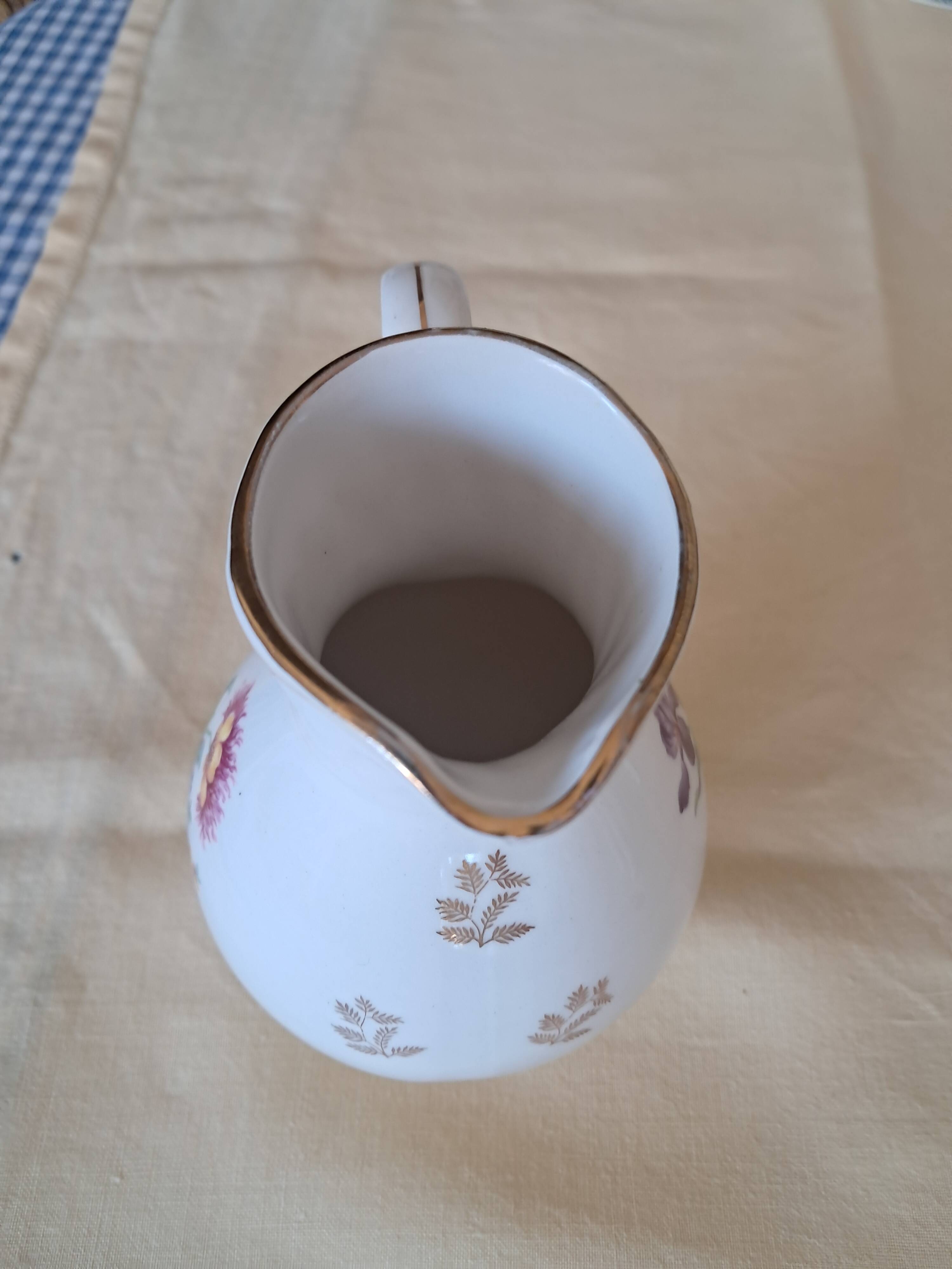 Vintage ceramic milk jug from Gien